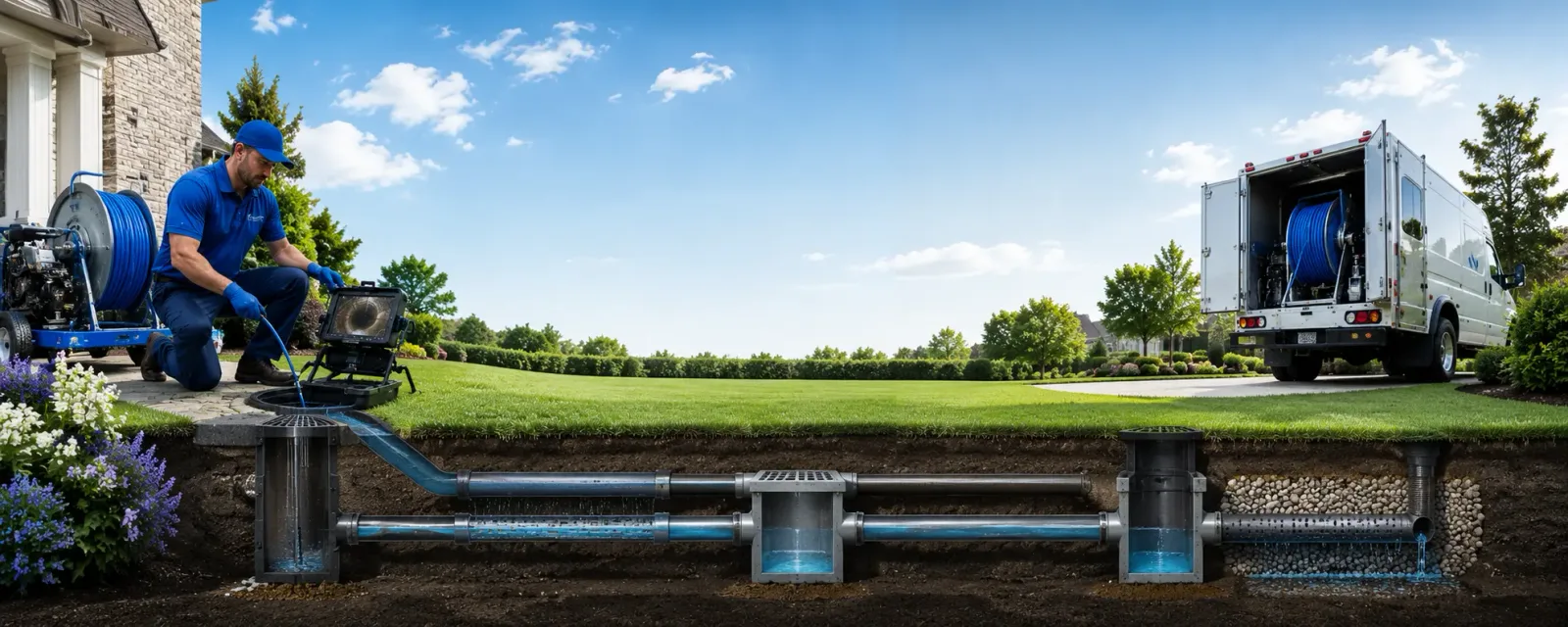 Outdoor drain cleaning information for Wood Dale, IL